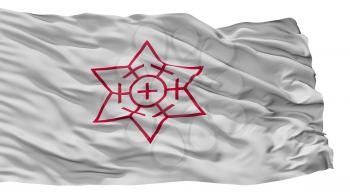 Omuta City Flag, Country Japan, Fukuoka Prefecture, Isolated On White Background, 3D Rendering