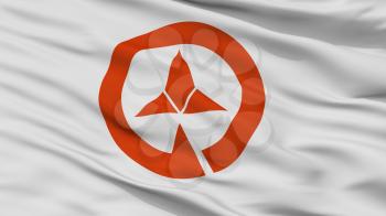 Ono City Flag, Country Japan, Hyogo Prefecture, Closeup View, 3D Rendering