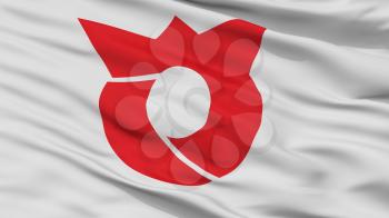 Sagae City Flag, Country Japan, Yamagata Prefecture, Closeup View, 3D Rendering