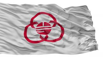Sagamihara City Flag, Country Japan, Kanagawa Prefecture, Isolated On White Background, 3D Rendering