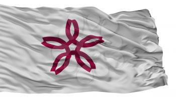Sakurai City Flag, Country Japan, Nara Prefecture, Isolated On White Background, 3D Rendering