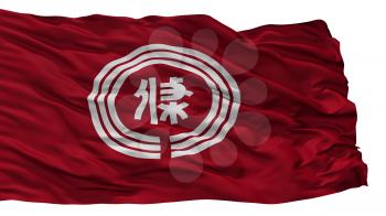 Sanjo City Flag, Country Japan, Niigata Prefecture, Isolated On White Background, 3D Rendering