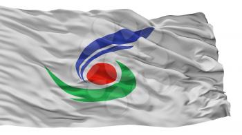 Setouchi City Flag, Country Japan, Okayama Prefecture, Isolated On White Background, 3D Rendering