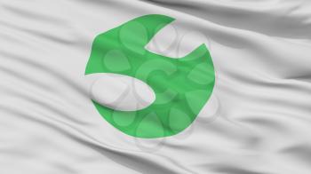Shima City Flag, Country Japan, Mie Prefecture, Closeup View, 3D Rendering