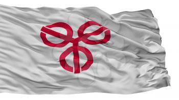 Soka City Flag, Country Japan, Saitama Prefecture, Isolated On White Background, 3D Rendering