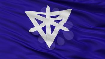Sumida City Flag, Country Japan, Tokyo Prefecture, Closeup View, 3D Rendering
