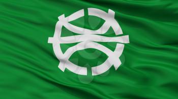 Suzuka City Flag, Country Japan, Mie Prefecture, Closeup View, 3D Rendering