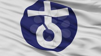 Takaishi City Flag, Country Japan, Osaka Prefecture, Closeup View, 3D Rendering