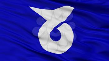 Tendo City Flag, Country Japan, Yamagata Prefecture, Closeup View, 3D Rendering
