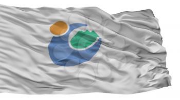 Tomioka City Flag, Country Japan, Gunma Prefecture, Isolated On White Background, 3D Rendering