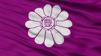 Toshima City Flag, Country Japan, Tokyo Prefecture, Closeup View, 3D Rendering