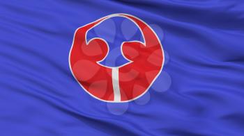 Toyoake City Flag, Country Japan, Aichi Prefecture, Closeup View, 3D Rendering