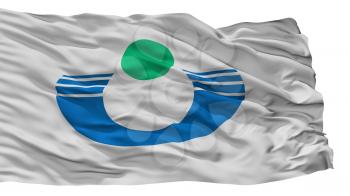 Urayasu City Flag, Country Japan, Chiba Prefecture, Isolated On White Background, 3D Rendering