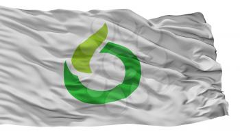 Ureshino City Flag, Country Japan, Saga Prefecture, Isolated On White Background, 3D Rendering
