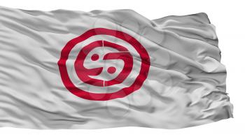 Warabi City Flag, Country Japan, Saitama Prefecture, Isolated On White Background, 3D Rendering