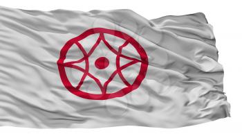 Yokkaichi City Flag, Country Japan, Mie Prefecture, Isolated On White Background, 3D Rendering