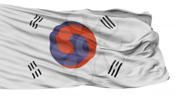 Korea 1882 1910 Flag, Isolated On White Background, 3D Rendering
