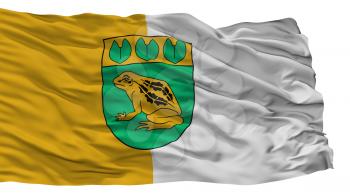 Balozi City Flag, Country Latvia, Isolated On White Background, 3D Rendering