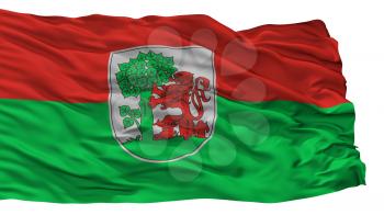 Liepaja City Flag, Country Latvia, Isolated On White Background, 3D Rendering