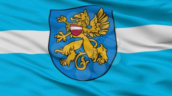Rezekne City Flag, Country Latvia, Closeup View, 3D Rendering