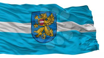 Rezekne City Flag, Country Latvia, Isolated On White Background, 3D Rendering