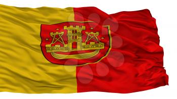 Klaipeda City Flag, Country Lithuania, Isolated On White Background, 3D Rendering