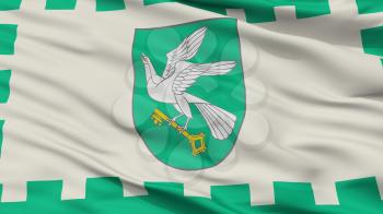 Pagegiai City Flag, Country Lithuania, Closeup View, 3D Rendering