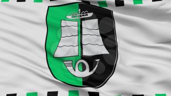 Silute City Flag, Country Lithuania, Closeup View, 3D Rendering