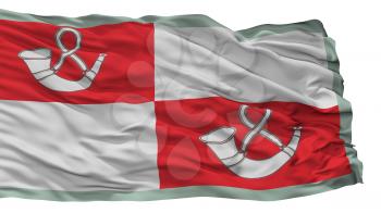 Taurage City Flag, Country Lithuania, Isolated On White Background, 3D Rendering