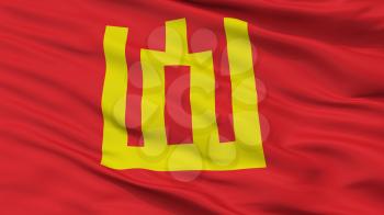 Lithuanian Army Flag, Closeup View, 3D Rendering
