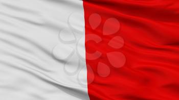 Mdina Municipality City Flag, Country Malta, Closeup View, 3D Rendering