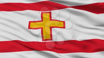 Siggiewi City Flag, Country Malta, Closeup View, 3D Rendering