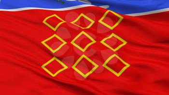 Zebbug City Flag, Country Malta, Closeup View, 3D Rendering