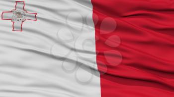 Closeup Malta Flag, Waving in the Wind, High Resolution