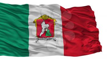 Toluca City Flag, Country Mexico, Isolated On White Background, 3D Rendering
