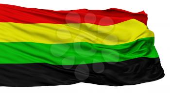 Million Marihuana March Flag, Isolated On White Background, 3D Rendering