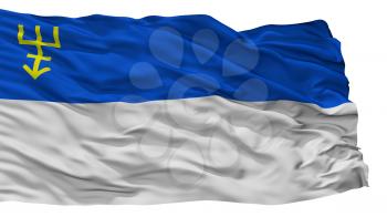 Edine City Flag, Country Moldova, Isolated On White Background, 3D Rendering