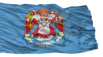 Ulaanbaatar City Flag, Country Mongolia, Isolated On White Background, 3D Rendering