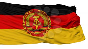 Nva East Germany Flag, Isolated On White Background, 3D Rendering