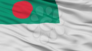 Bangladesh Naval Ensign Flag, Closeup View, 3D Rendering