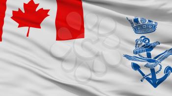 Canada Naval Ensign Flag, Closeup View, 3D Rendering