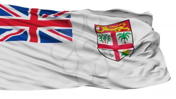 Fiji Naval Ensign Flag, Isolated On White Background, 3D Rendering