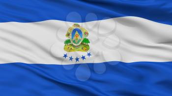 Honduras Naval Ensign Flag, Closeup View, 3D Rendering