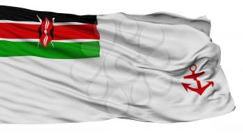 Kenya Naval Ensign Flag, Isolated On White Background, 3D Rendering