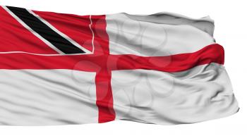 Trinidad And Tobago Naval Ensign Flag, Isolated On White Background, 3D Rendering