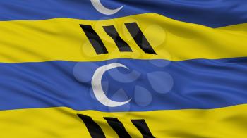 Ameland City Flag, Country Netherlands, Closeup View, 3D Rendering
