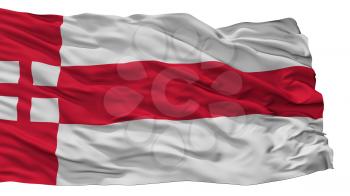 Amersfoort City Flag, Country Netherlands, Isolated On White Background, 3D Rendering
