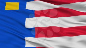 Baarle Nassau City Flag, Country Netherlands, Closeup View, 3D Rendering