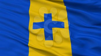 Baarn City Flag, Country Netherlands, Closeup View, 3D Rendering