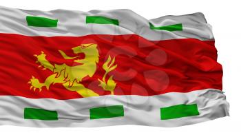 Barendrecht City Flag, Country Netherlands, Isolated On White Background, 3D Rendering